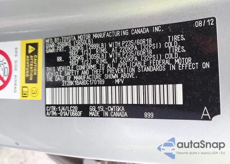 2013 Lexus Rx 350 from USA, damaged, VIN 2T2BK1BA8DC170189